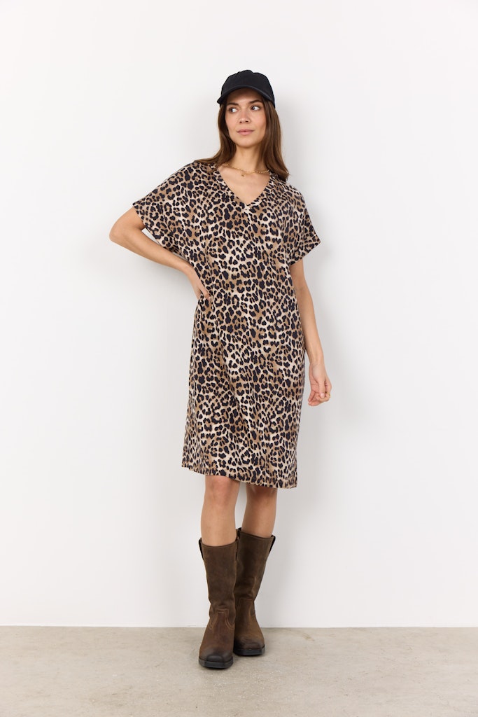 Soya Concept Damen Kleider Sand Combi