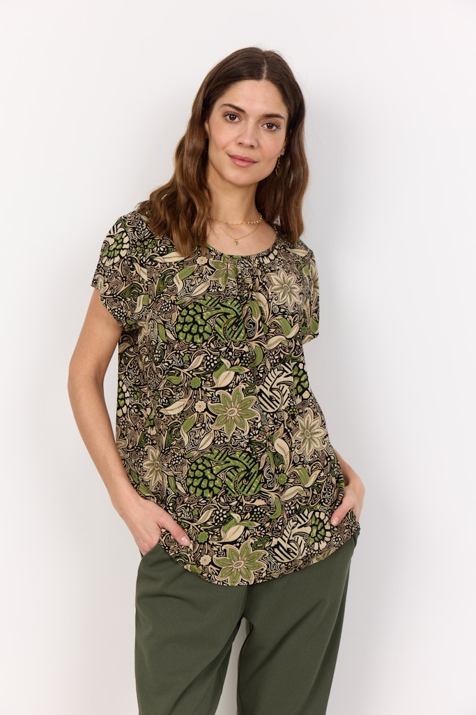 Soya Concept Damen Blusen Calliste Green