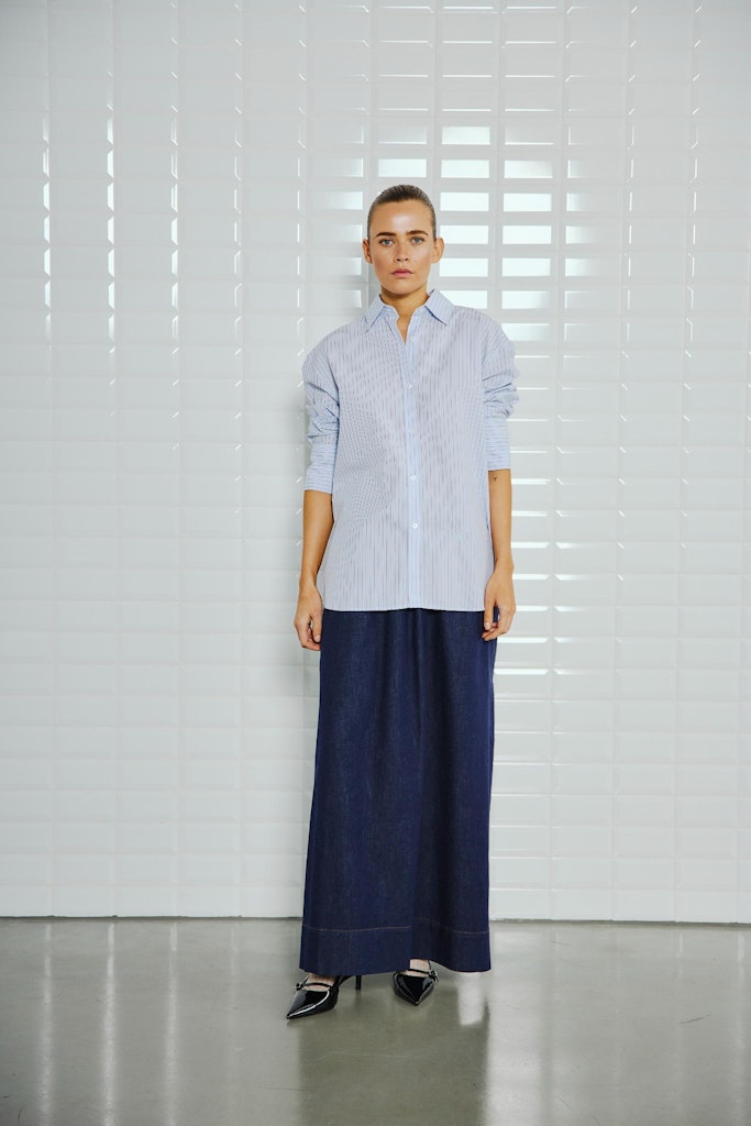 Withblack Damen Tops True Blue