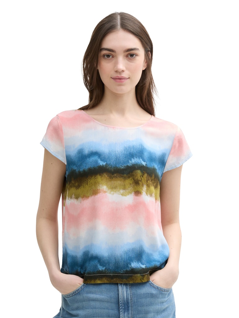 Tom Tailor denim Damen Blusen Watercolor Prin