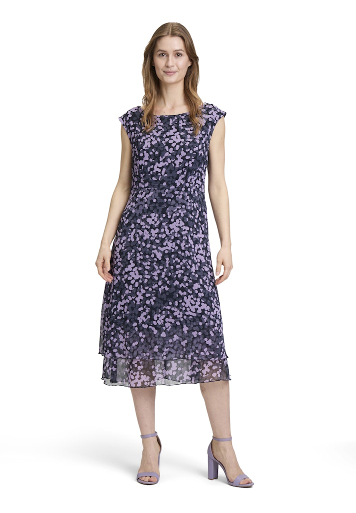 Betty & Co Damen Kleider Dark Blue/Lilac