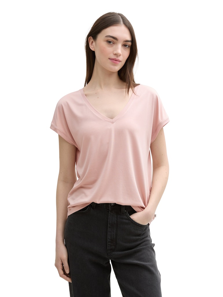 Tom Tailor denim Damen T-Shirts Rose Smoke