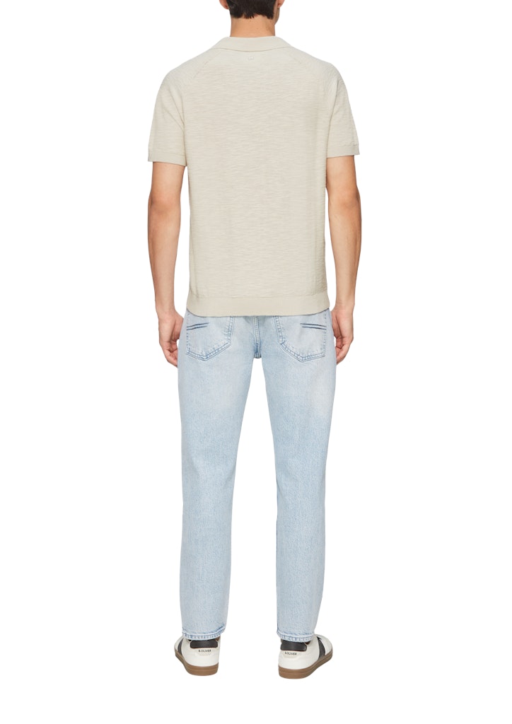 S. Oliver red Herren Pullover White