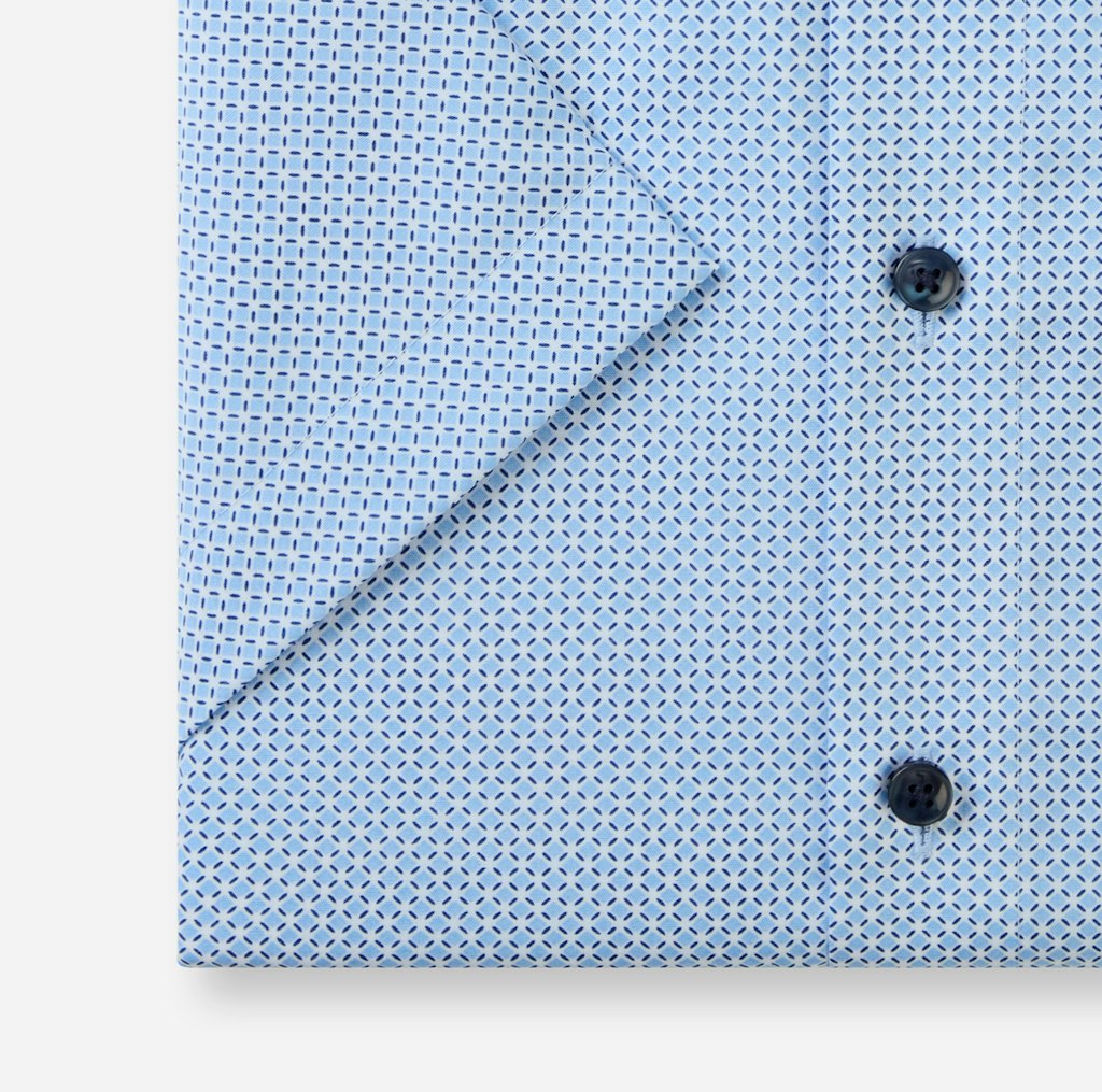 Olymp Herren Hemden kurz Bleu