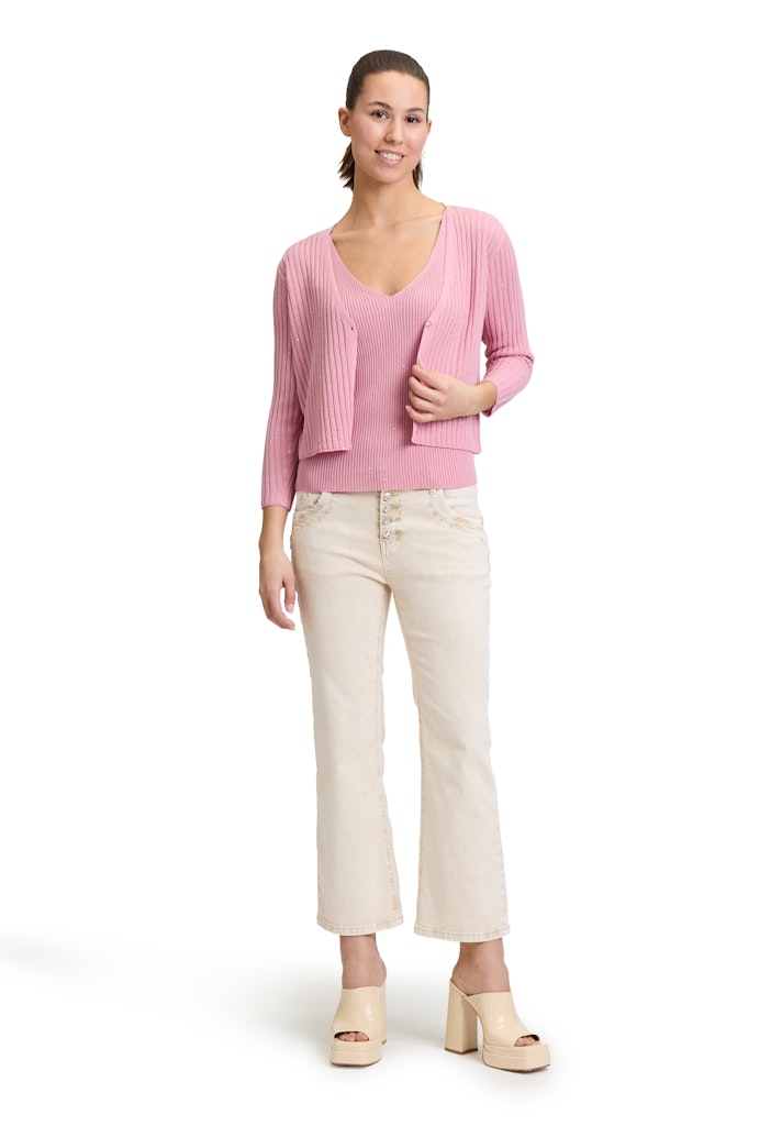 Cartoon Damen Strickjacken Lilas