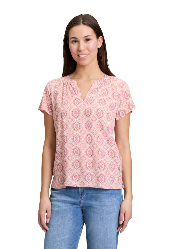 Cartoon Damen Blusen Cream/Apricot