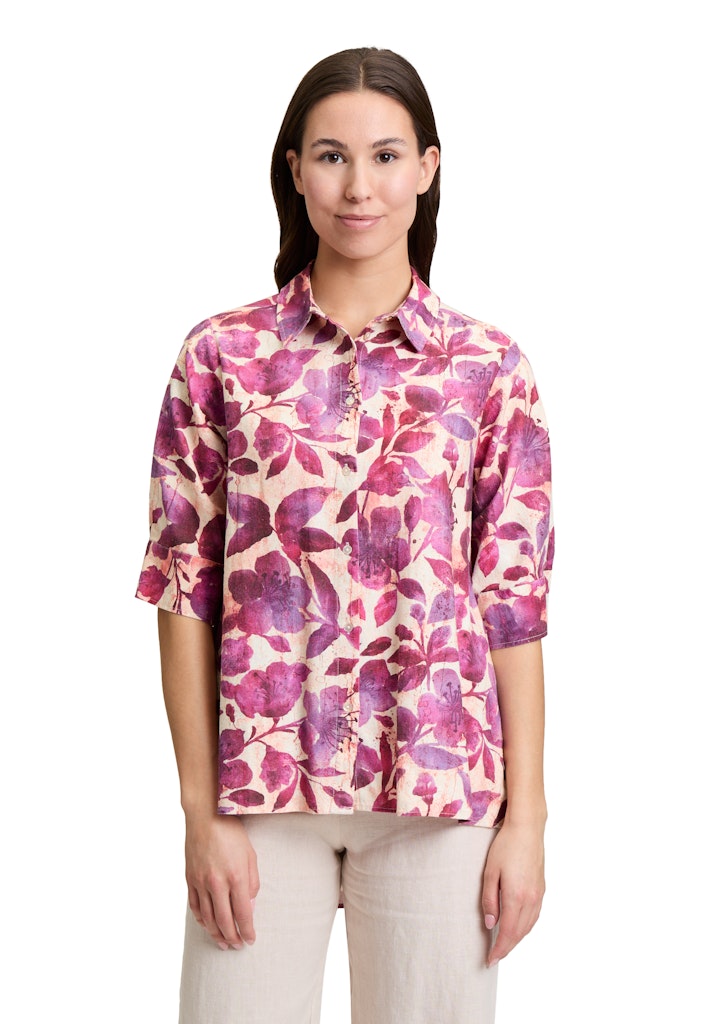 Cartoon Damen Blusen Cream/Dark Pink