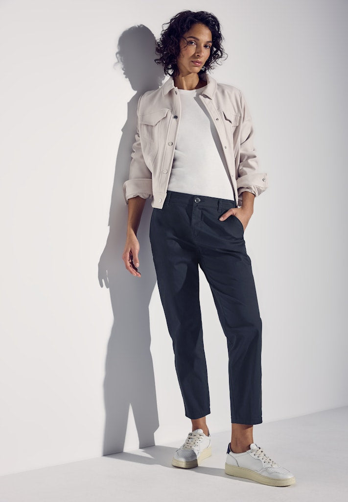 Street One Damen Hosen Deep Blue