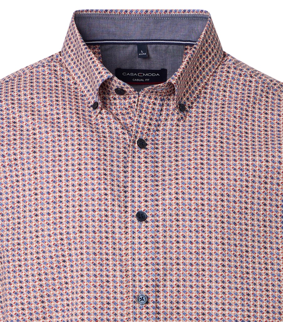 Casa Moda Herren Hemden kurz Rot