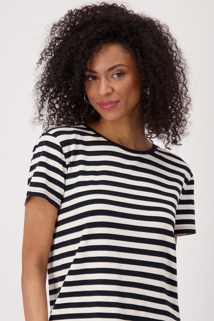 Monari Damen T-Shirts Schwarz Rin