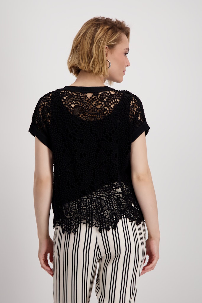 Monari Damen Pullover Schwarz