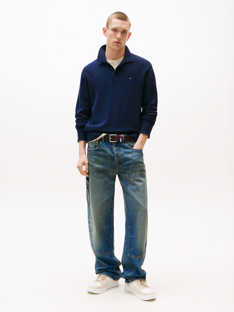 Tommy Jeans Herren Pullover Cg Blue