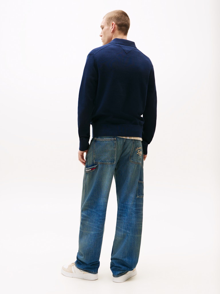 Tommy Jeans Herren Pullover Cg Blue