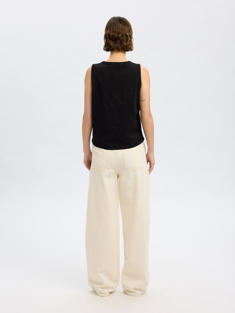 Selected Femme Damen Tops Black