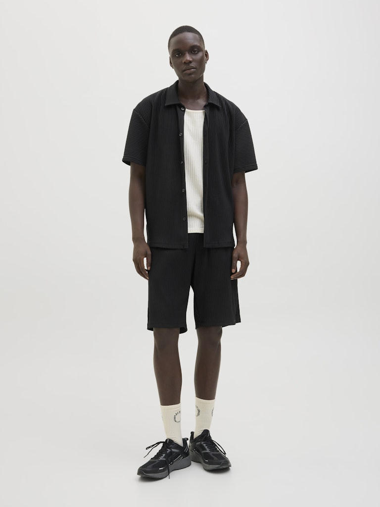 Jack & Jones Herren Hemden lang Black