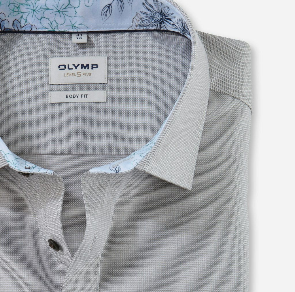 Olymp Herren Hemden lang Oliv
