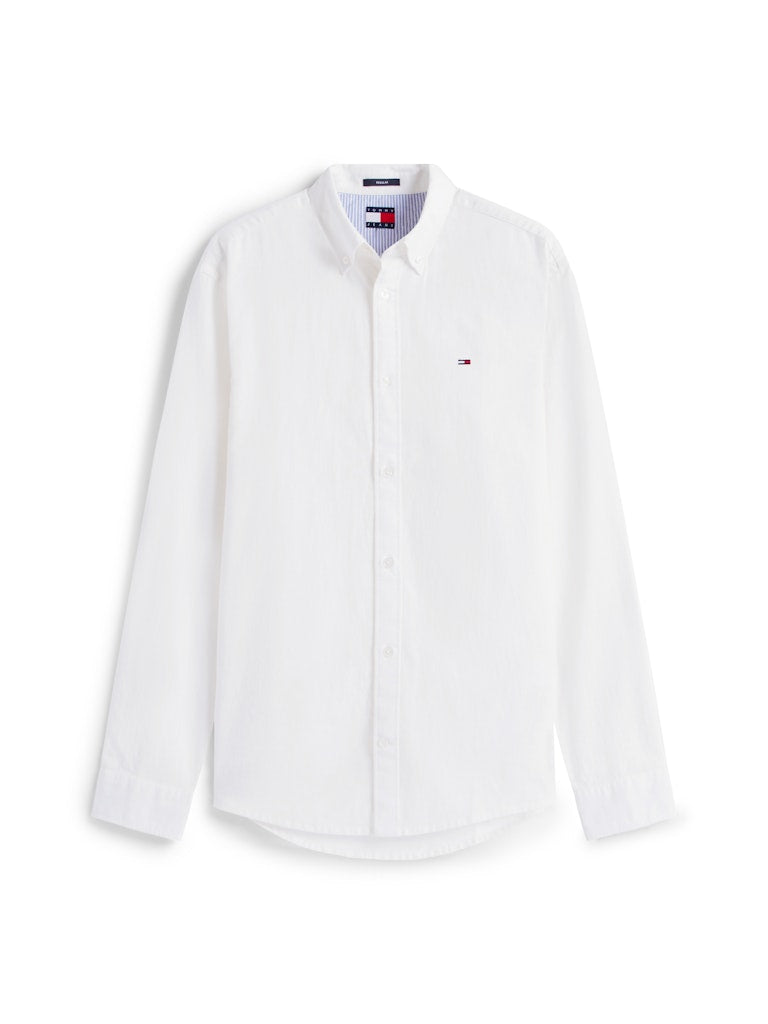 Tommy Jeans Herren T-Shirts lang Ybl White