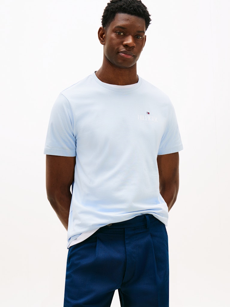 Tommy Hilfiger Herren T-Shirts kurz Co Blue