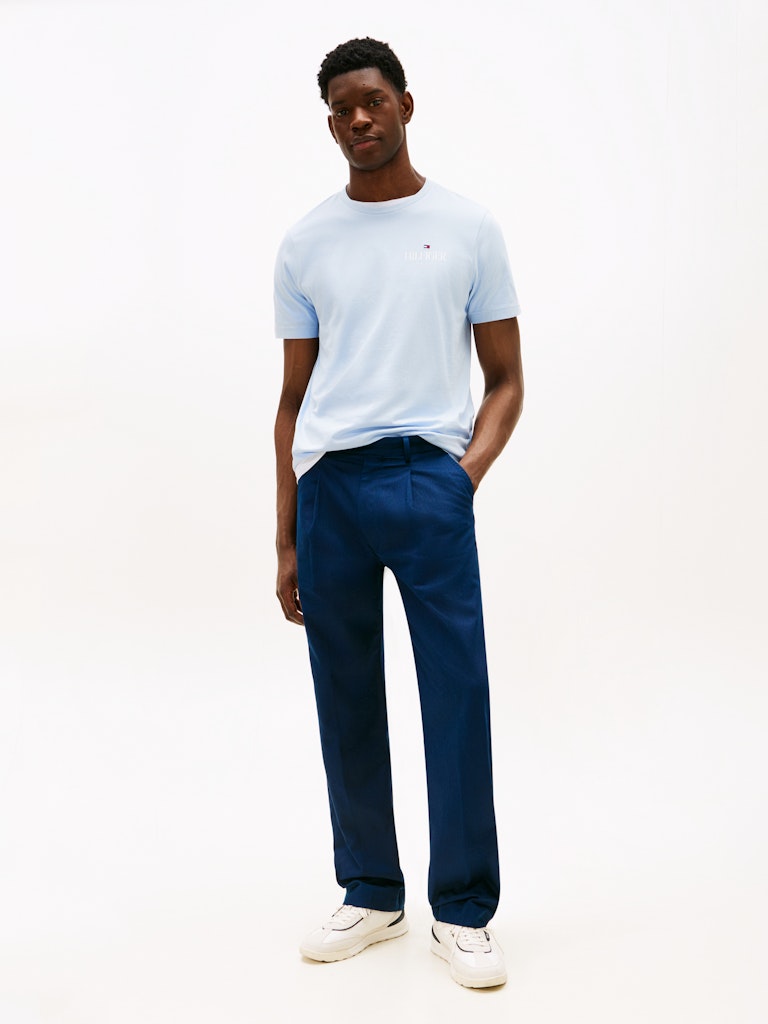 Tommy Hilfiger Herren T-Shirts kurz Co Blue