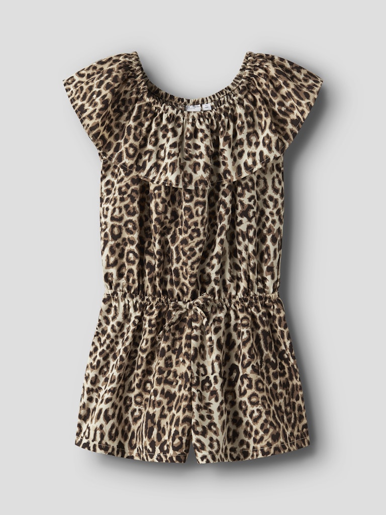Name it Mädchen Hosen, Jeans & Leggings Black/Leopard A