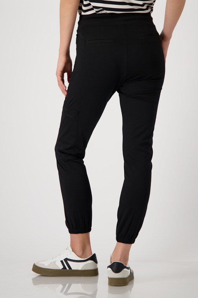 Monari Damen Hosen Schwarz
