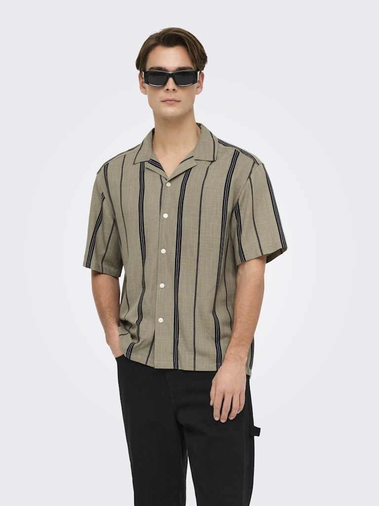 Only & Sons Herren Hemden lang Laurel Oak/Dark