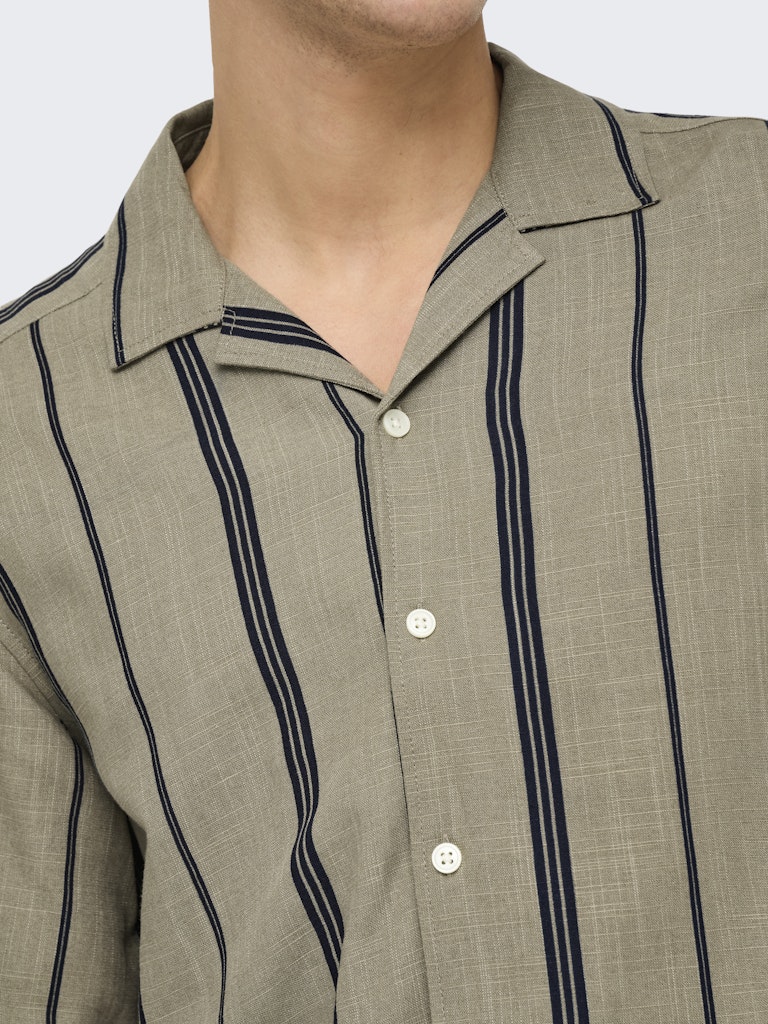 Only & Sons Herren Hemden lang Laurel Oak/Dark