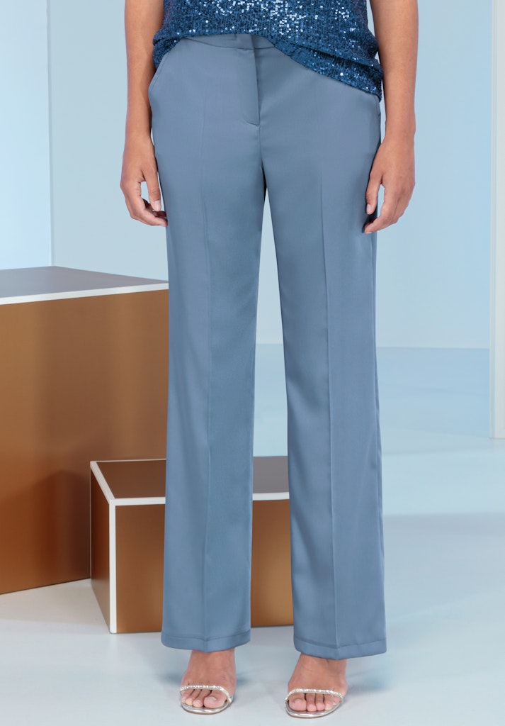 Bianca Damen Hosen Smoke Blue
