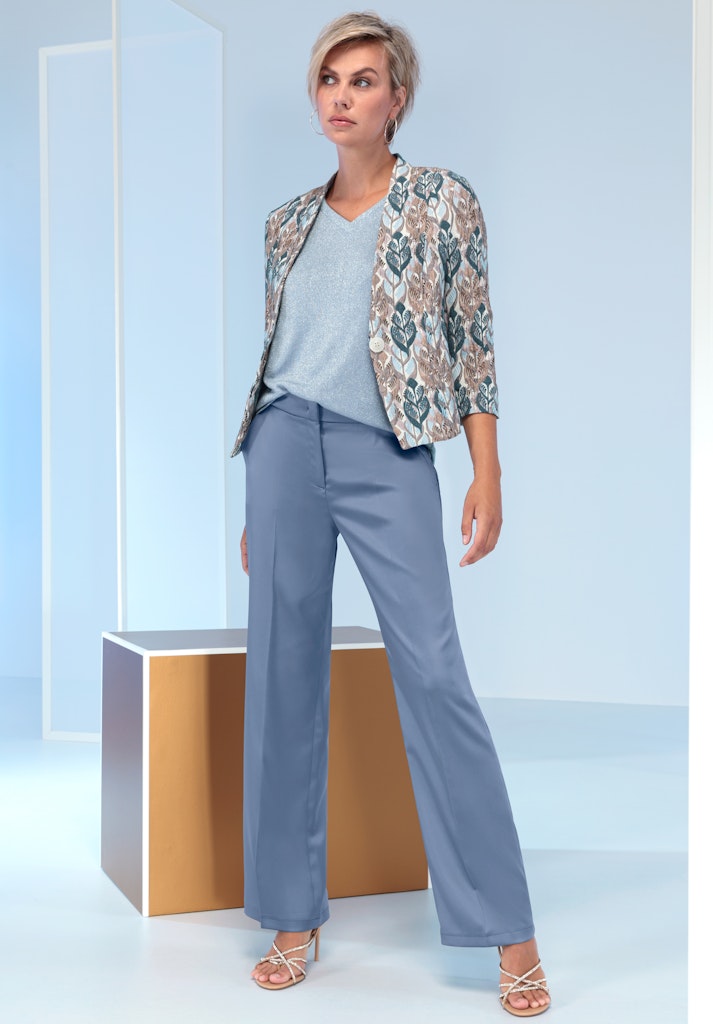Bianca Damen Blazer Blue Mix