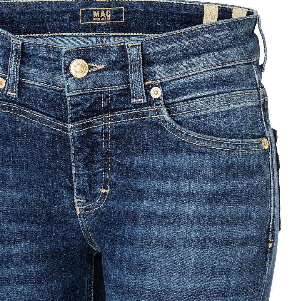 Mac Damen Jeans Dark Blue Net W