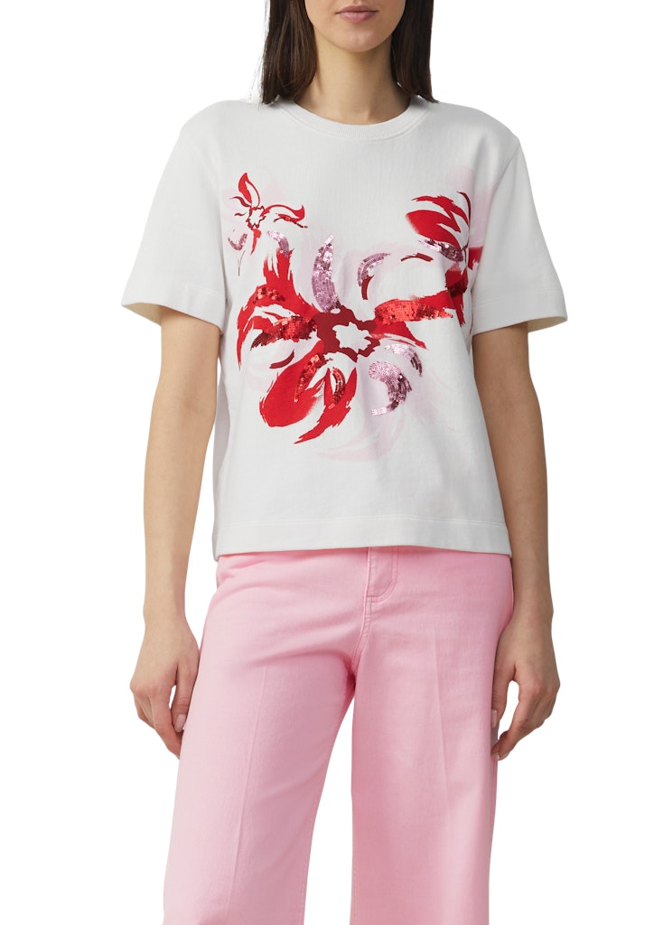 S. Oliver red Damen Sweatshirts White