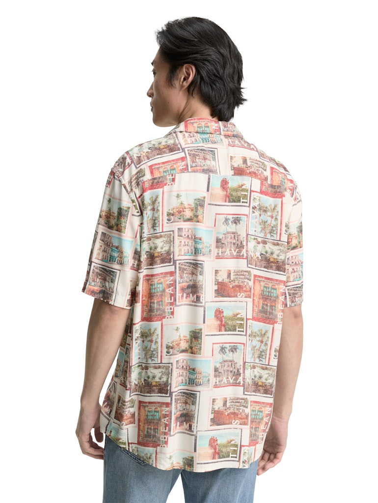 Tom Tailor Herren Hemden kurz Multi Color Pho