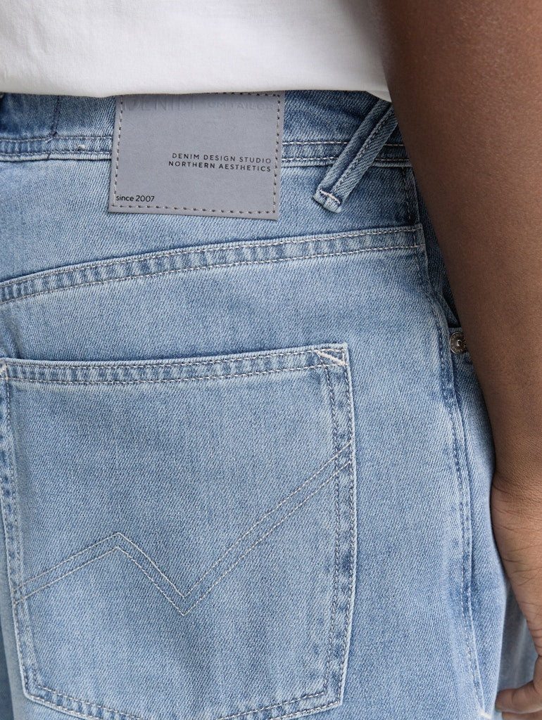 Tom Tailor denim Herren Shorts Light Stone Blu