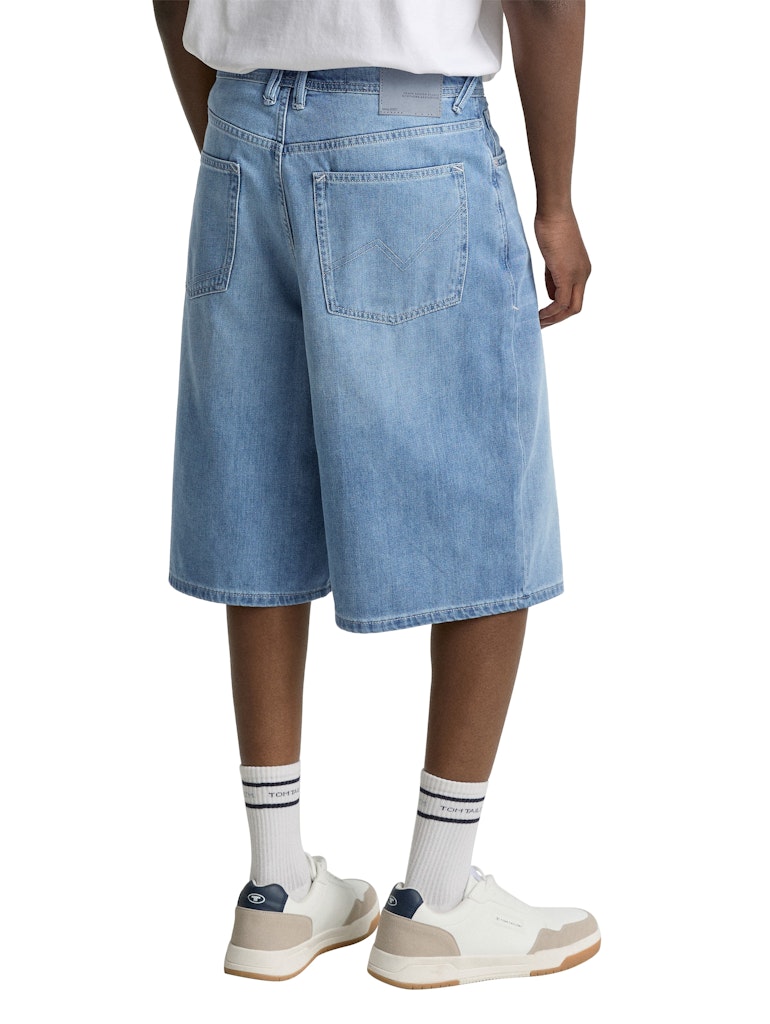 Tom Tailor denim Herren Shorts Light Stone Blu