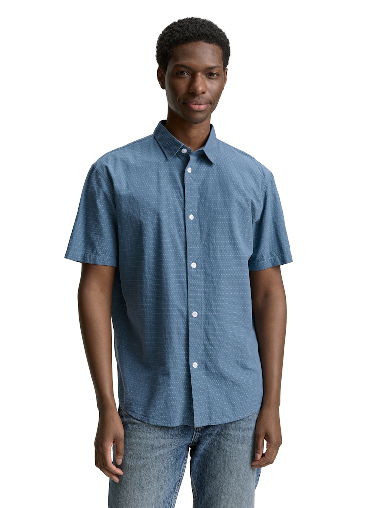 Tom Tailor denim Herren Hemden kurz Mystical Blue D