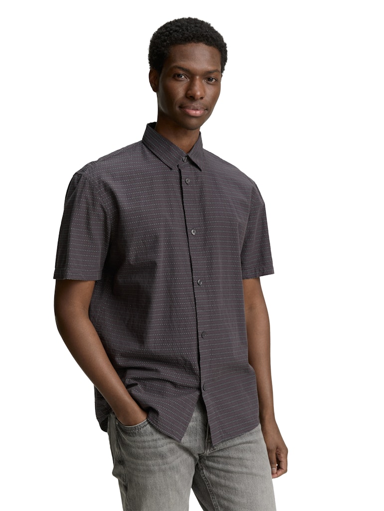 Tom Tailor denim Herren Hemden kurz Grey Colored Do