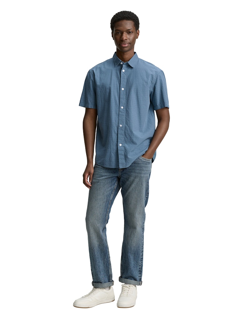 Tom Tailor denim Herren Hemden kurz Mystical Blue D