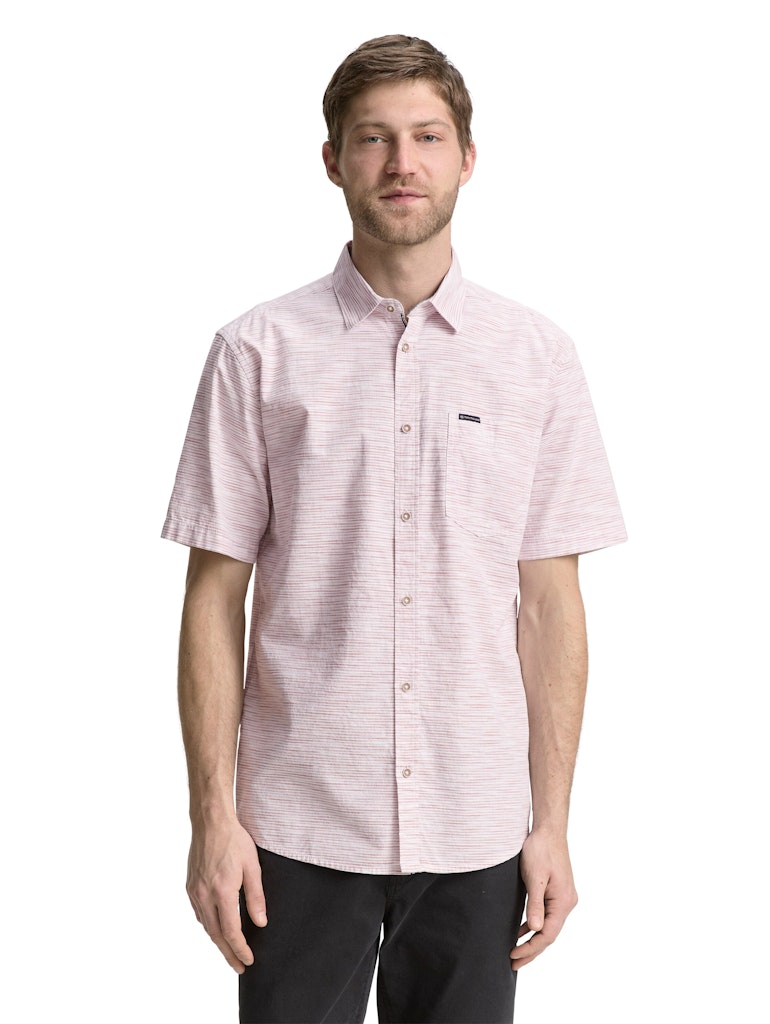 Tom Tailor Herren Hemden kurz Orange Irregula