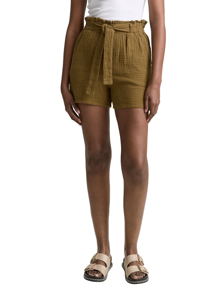 Tom Tailor denim Damen Shorts Golden Olive Gr