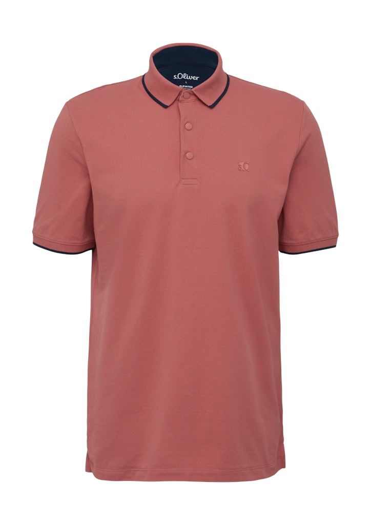 S. Oliver red Herren Polo-Shirts Lilac/Pink