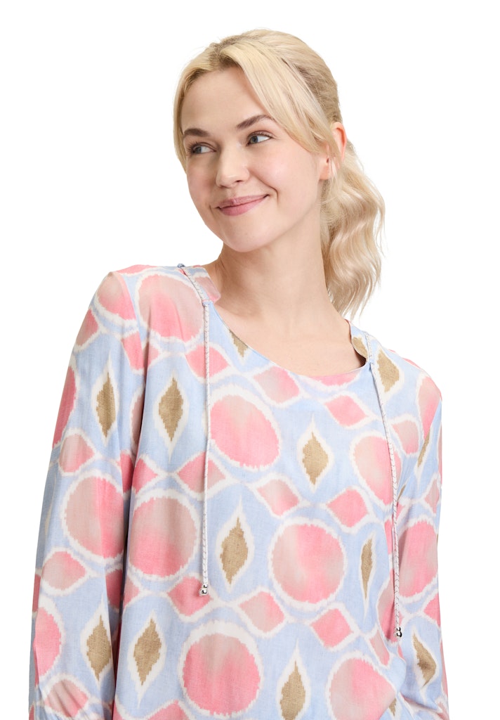 Cartoon Damen Blusen Rosé/Blue