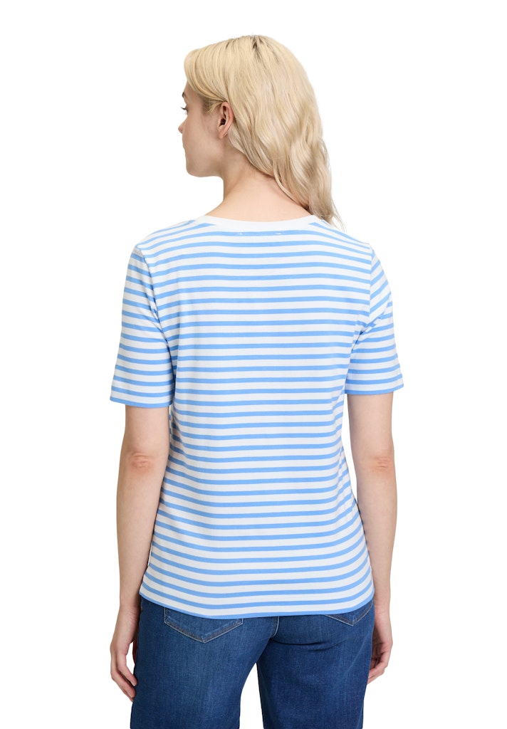 Betty & Co Damen T-Shirts Cream/Blue