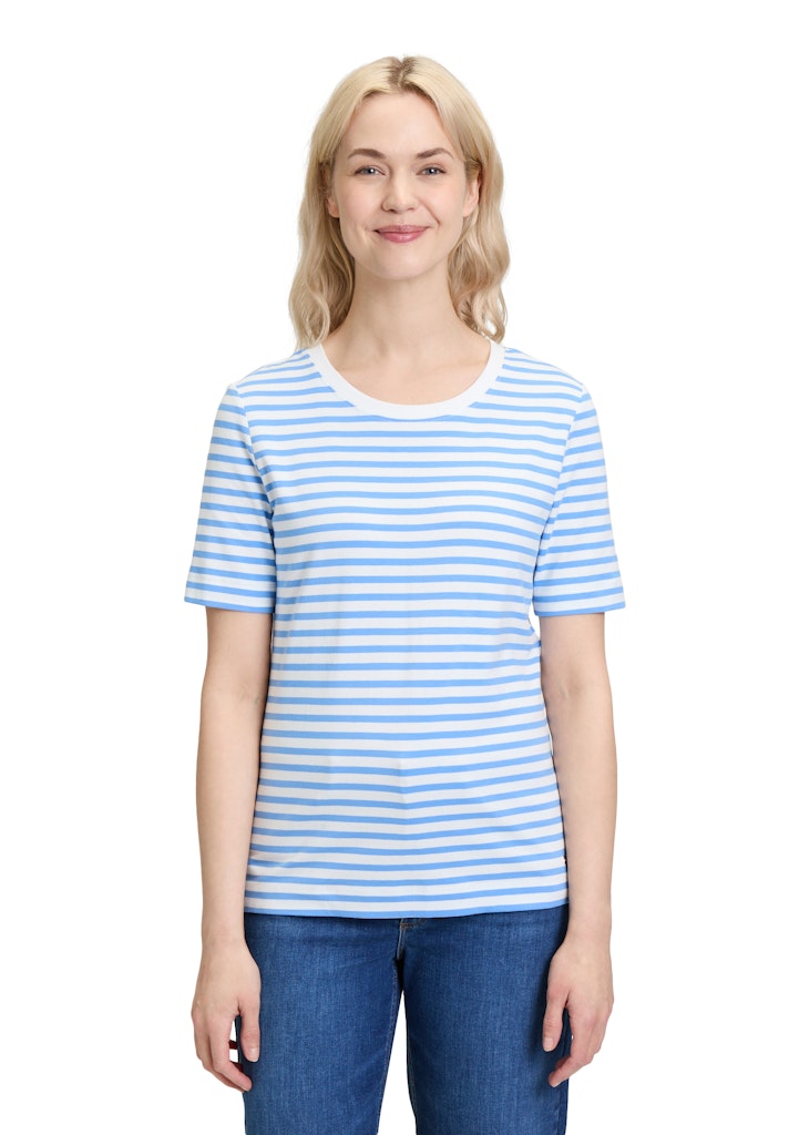 Betty & Co Damen T-Shirts Cream/Blue