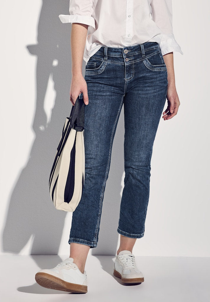 Street One Damen Hosen Dark Blue