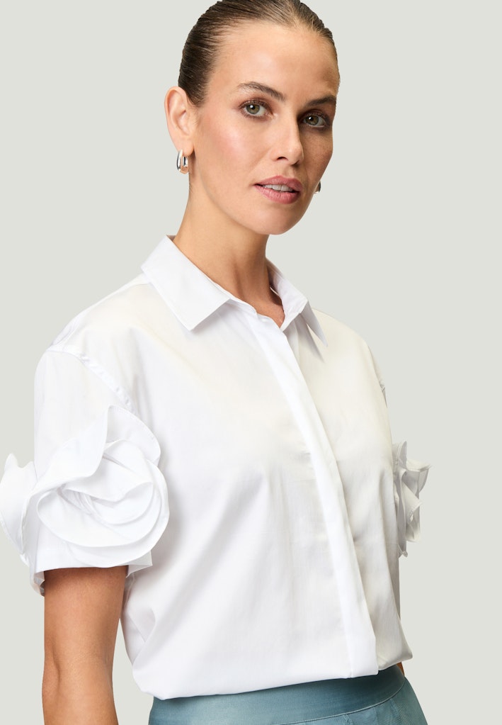 Zero Damen Blusen Brilliant White