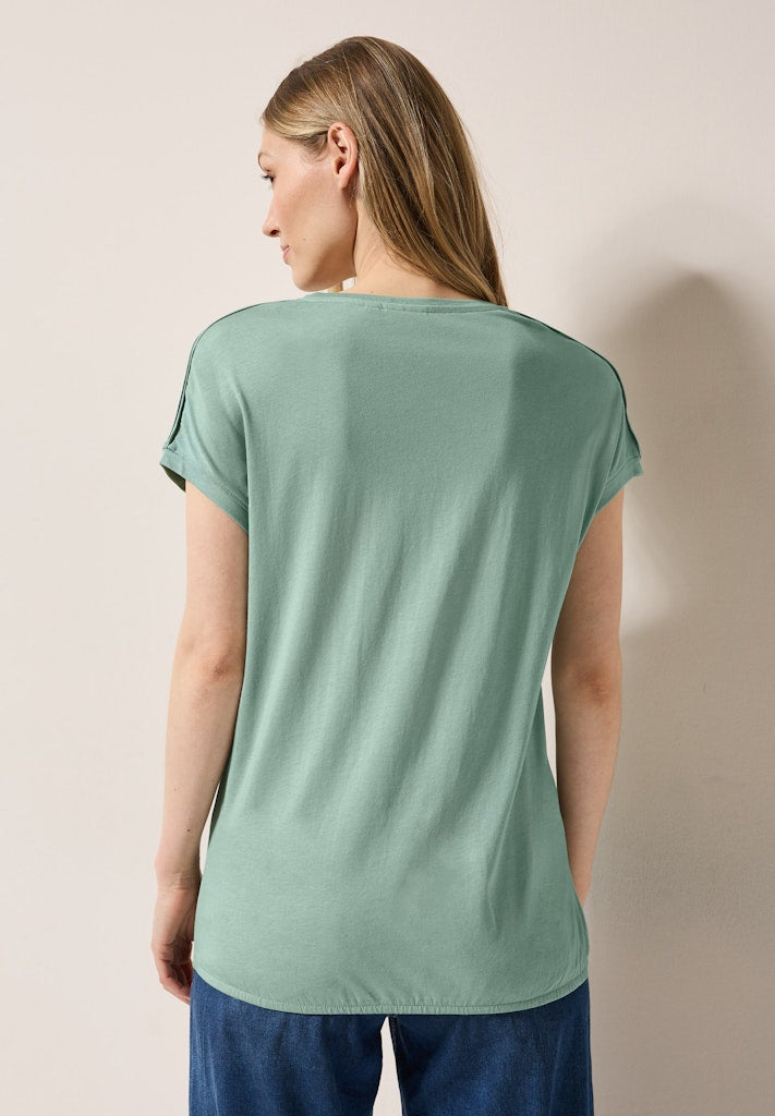 Cecil Damen T-Shirts Matcha Gr