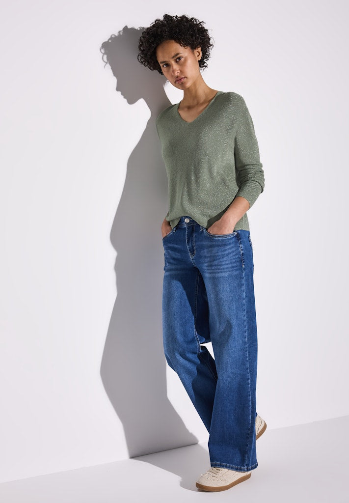 Street One Damen Pullover Dusty Mil