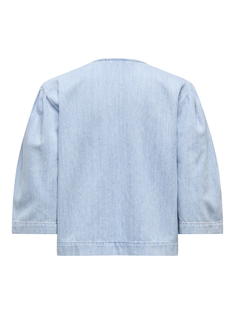 only Damen Blusen Light Blue Deni
