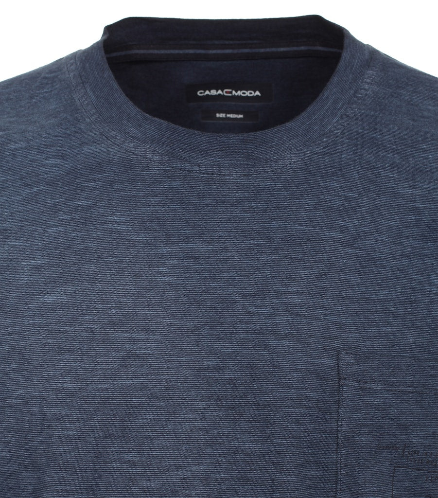 Casa Moda Herren T-Shirts kurz Blau