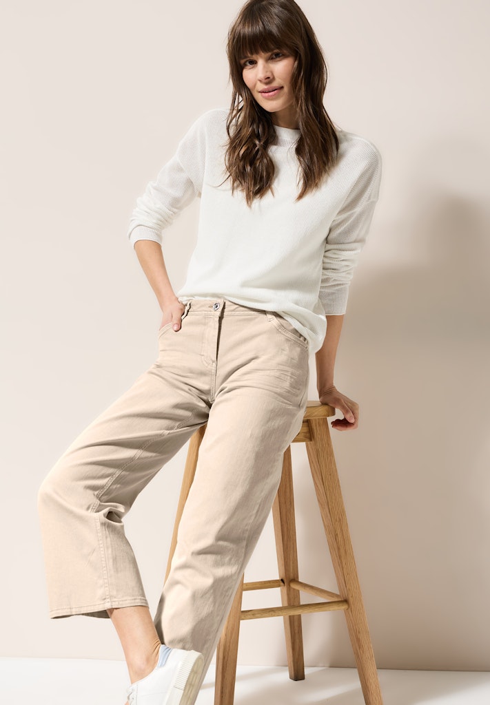 Cecil Damen Hosen Jute Beig